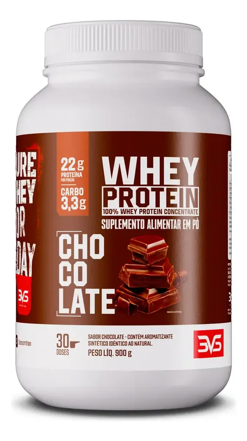 Embalagem de 100% Whey Protein Concentrado