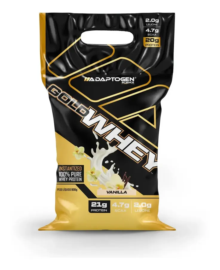 Embalagem de Gold Whey Protein