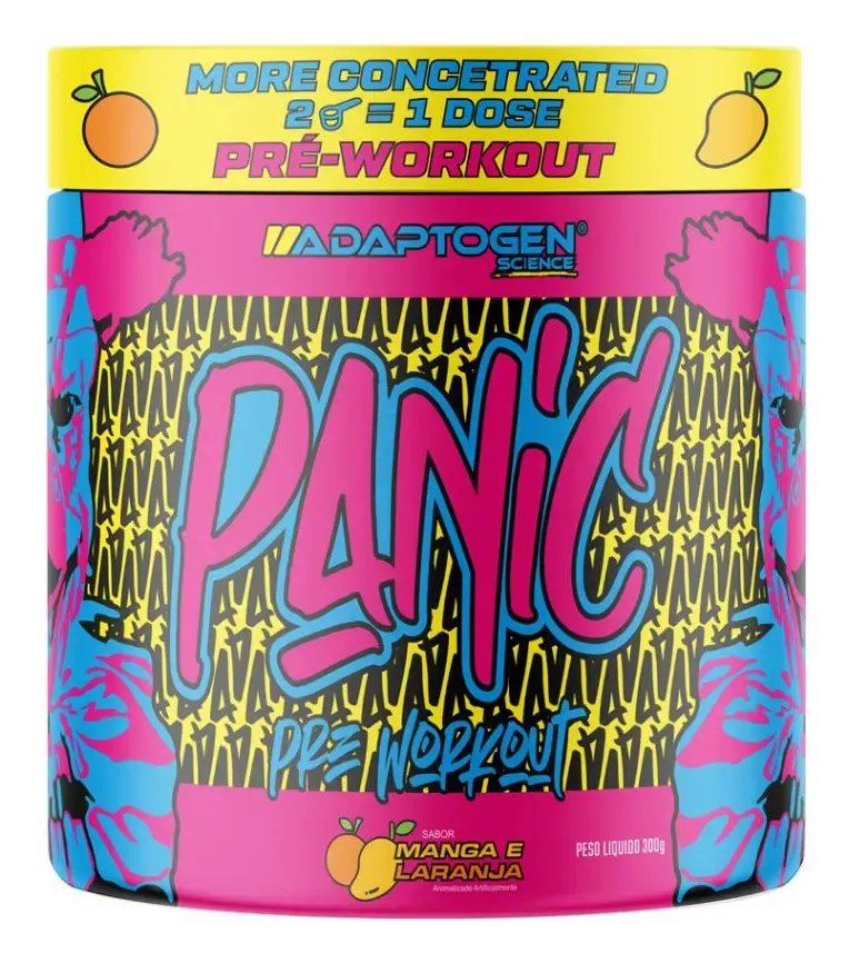 Embalagem de Pre Treino Panic Manga