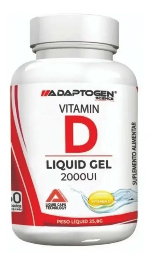 Embalagem de Vitamina D Cápsulas