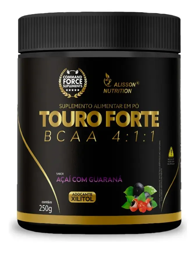 Embalagem de BCAA Touro Forte