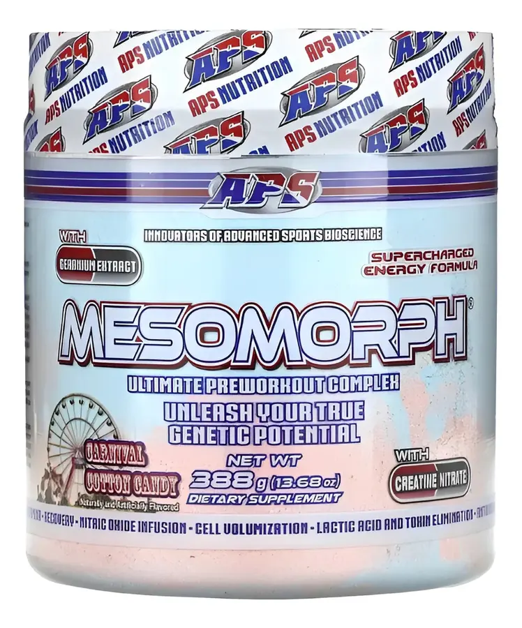 Embalagem de Pré Treino Mesomorph Dmha Eua