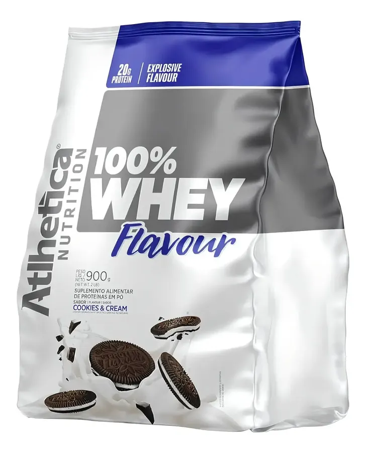 Embalagem de 100% Whey Flavour Proteína Cookies
