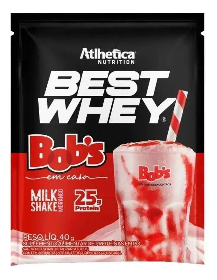 Embalagem de Best Whey Milkshake Bob S
