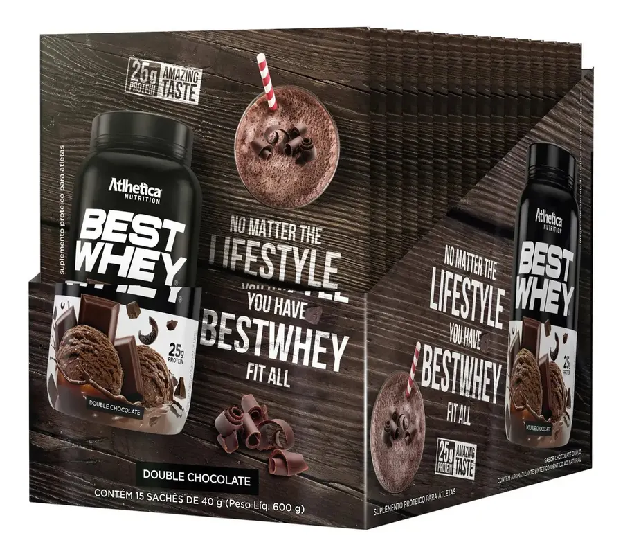 Embalagem de Whey Protein Sachês