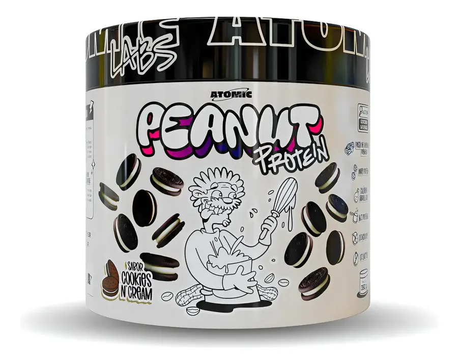 Embalagem de Peanut Protein Pasta Amendoim Whey Protein e Colágeno Hidrolisado
