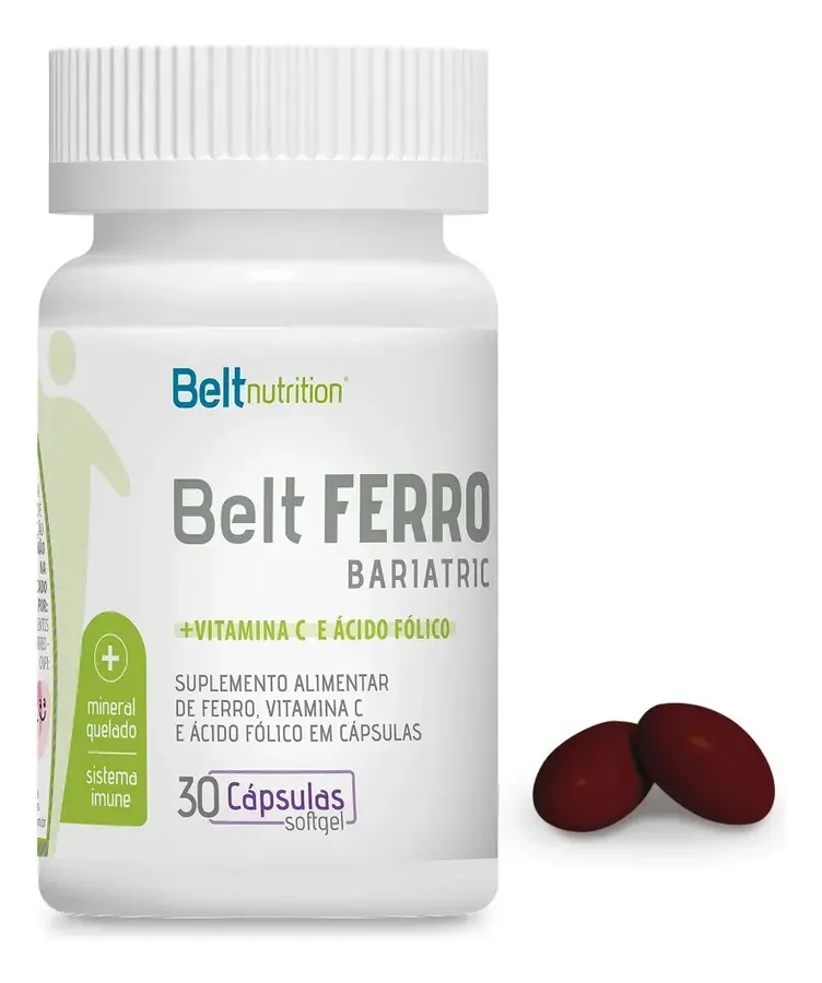 Embalagem de Multivitamínicos Ferro Vitamina C Ác. Fólico Bariatric