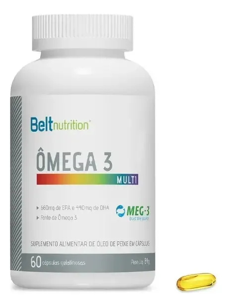 Embalagem de Omega 3 Multi EPA DHA MEG-3 caps