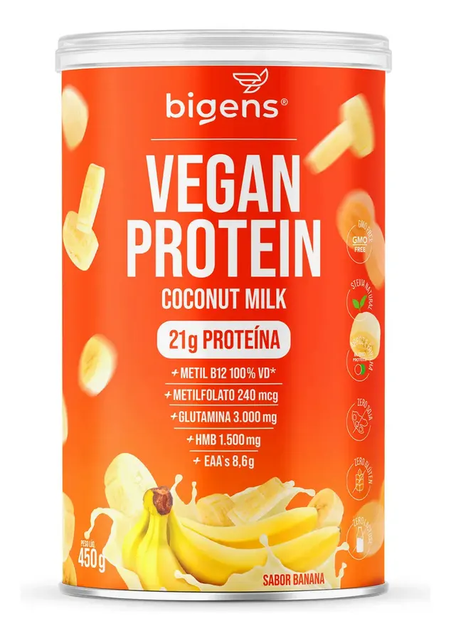 Embalagem de Proteína Vegana Coconut Milk,