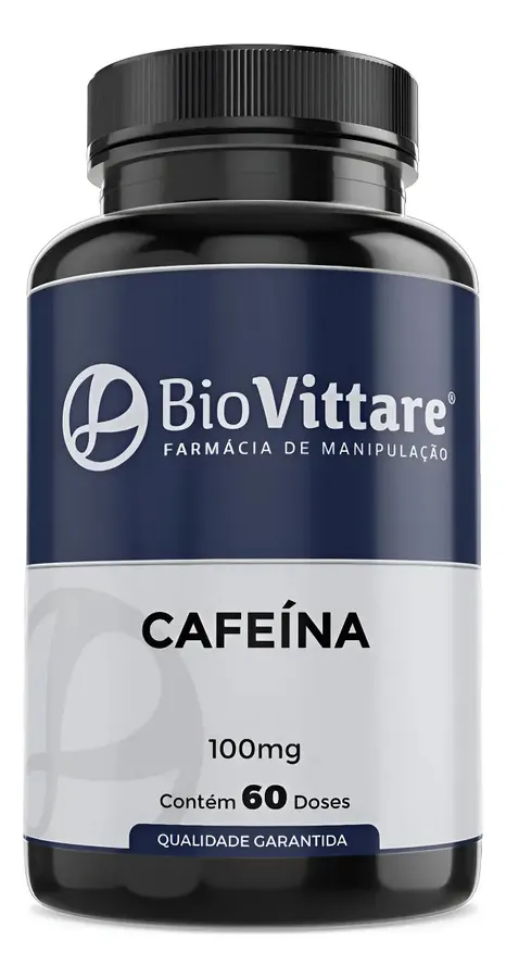 Embalagem de Cafeína Cápsulas BioVittare