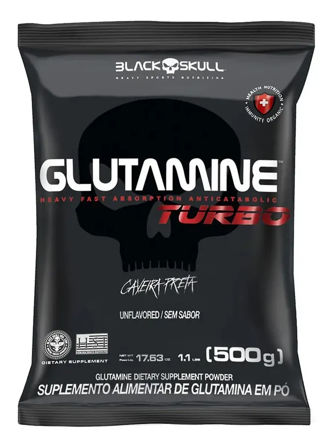 Embalagem de Glutamina Turbo Original