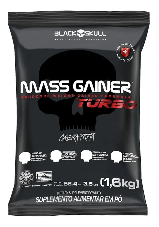 Embalagem de Mass Gainer Turbo