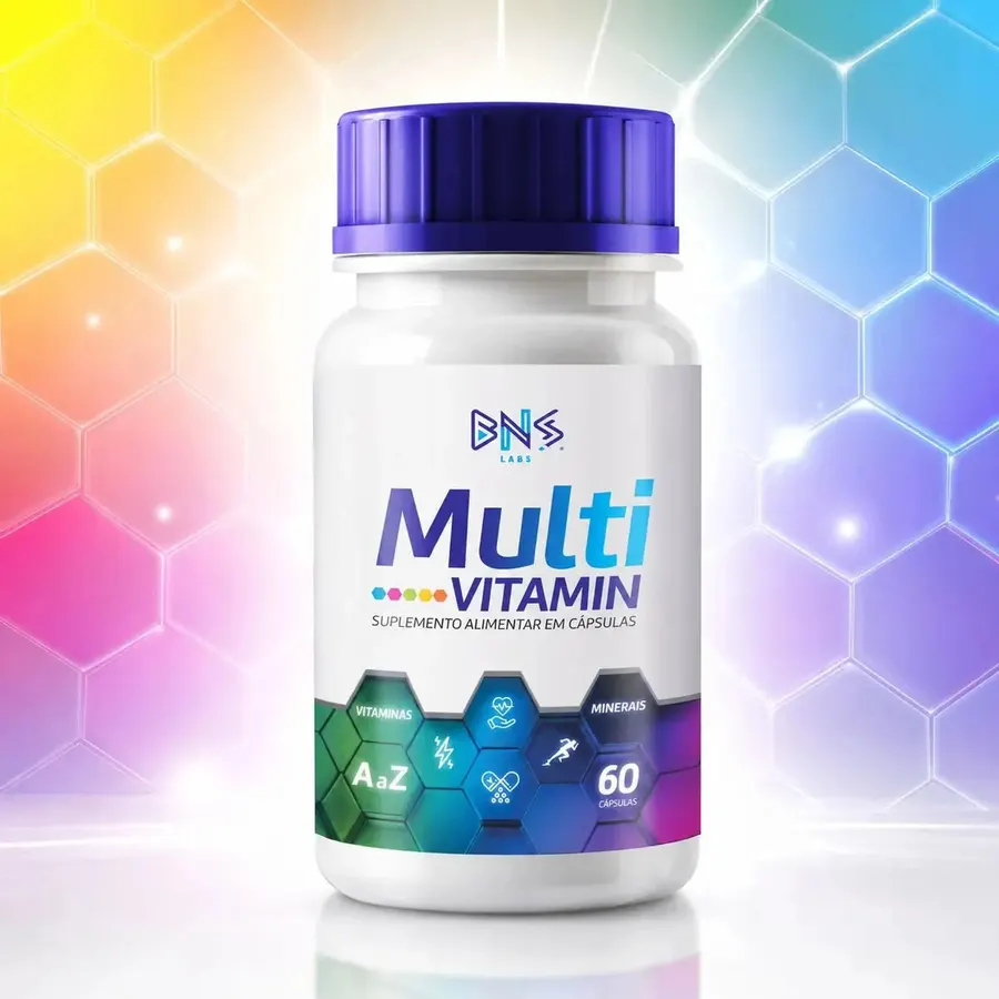 Embalagem de Multivitamínico A Z Caps Vitaminas e Minerais Energia Imunidade Disposição Saúde Diária Completo Alta Concentração