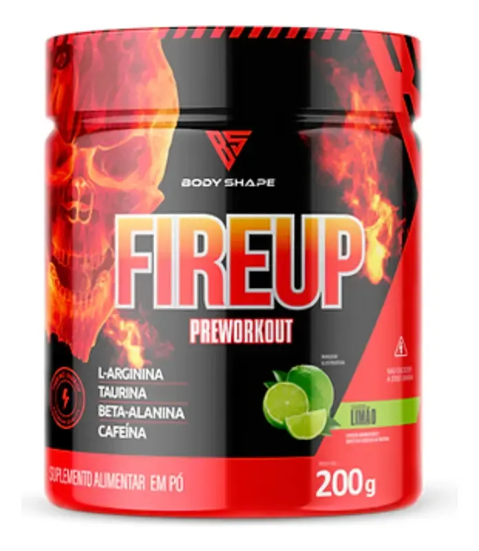 Embalagem de Pre Treino Fire Up