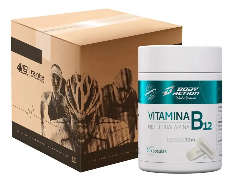 Embalagem de Atacado 12x Vitamina B12 Metilcobalamina Caps