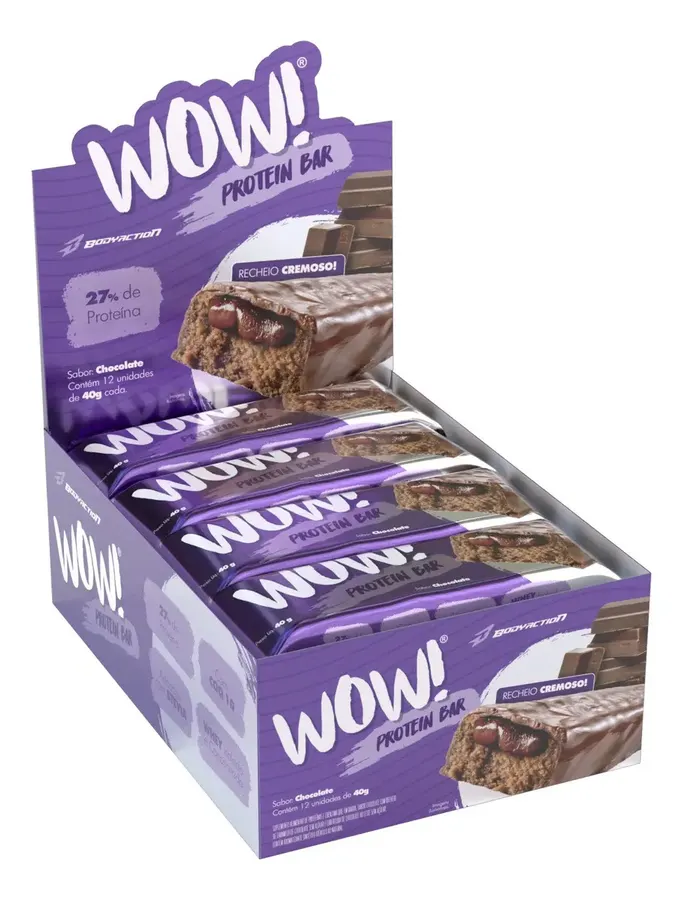 Embalagem de Barra Proteína Snacks Wow Protein Unids