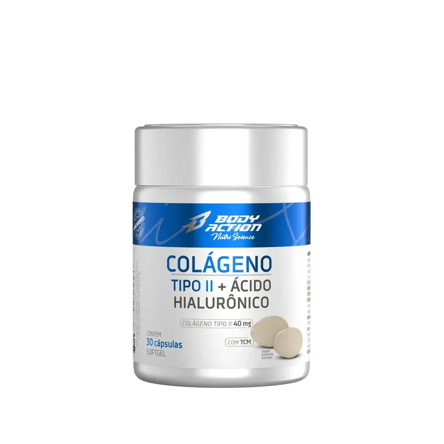Embalagem de Colágeno Tipo II Ácido Hialurônico Cápsulas