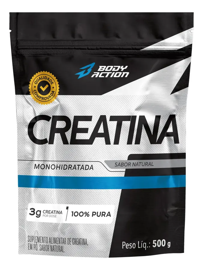 Embalagem de Creatina Monohidratada 100% Pura