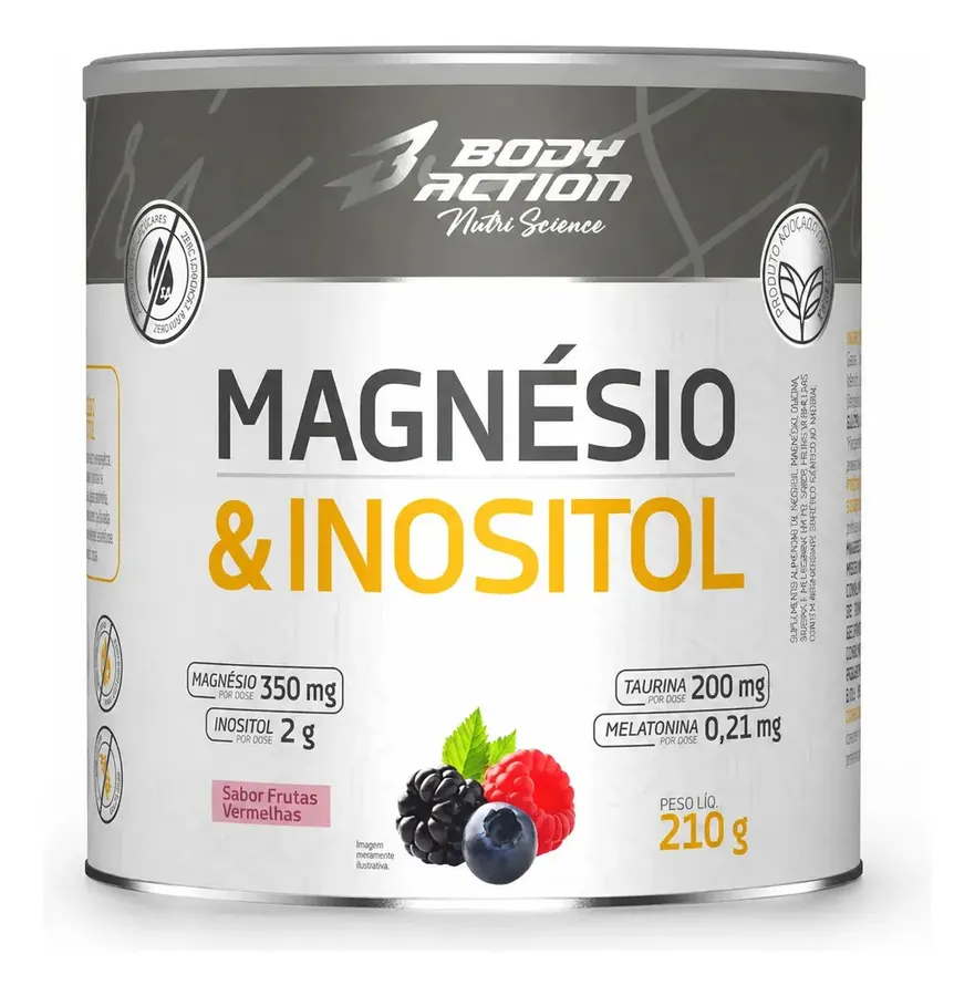 Embalagem de Magnésio E Inositol Taurina Melatonina