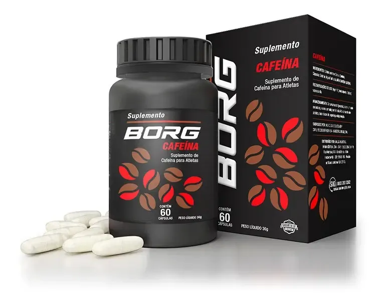 Embalagem de Cafeína Capsulas Borg