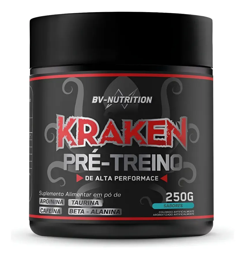 Embalagem de Pré Treino Kraken