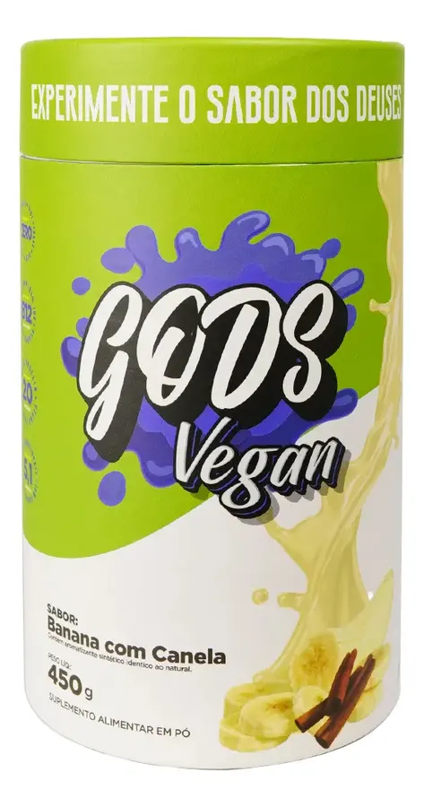 Embalagem de Proteína Vegana Gods Vegan