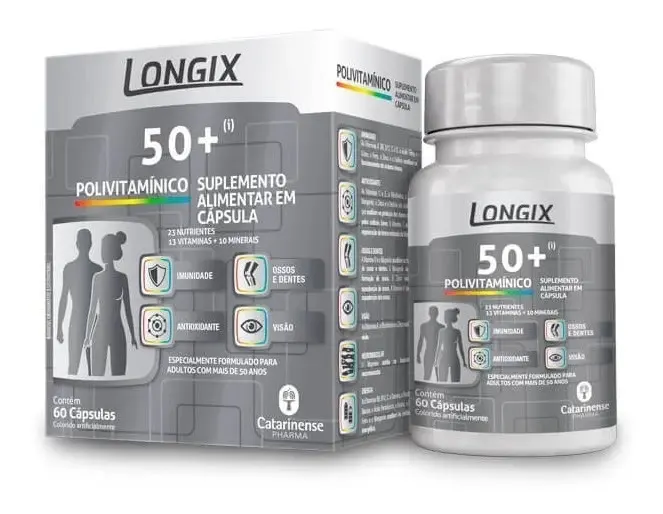 Embalagem de Multivitamínico Longix