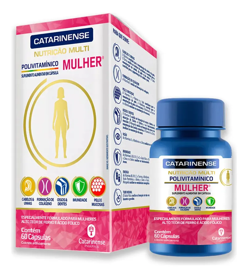Embalagem de Multivitamínico para Mulheres