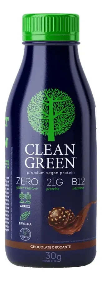 Embalagem de Proteína Vegana Clean Green