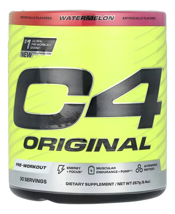 Embalagem de Pre Treino C4 Porcoes