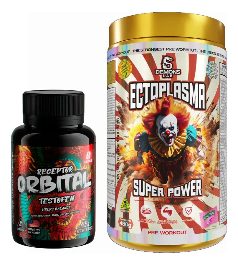 Embalagem de Pré Treino Ectoplasma Frutti