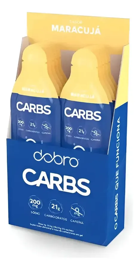Embalagem de Carboidrato Gel Natural Carbs Gel