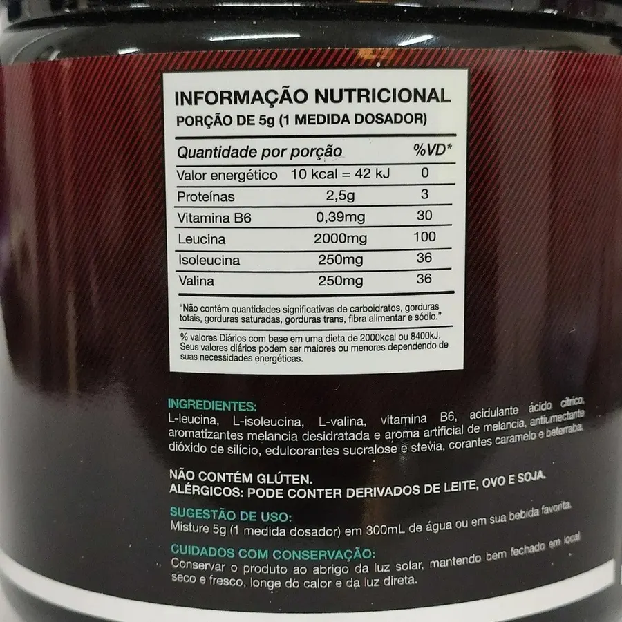 Embalagem de BCAA 8X 8:1:1