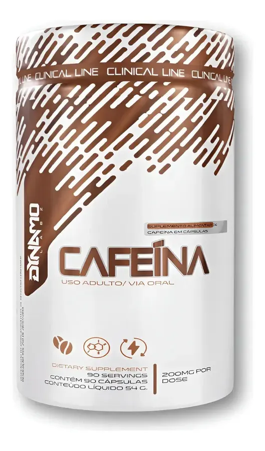 Embalagem de Cafeína Cápsulas Clinical Line