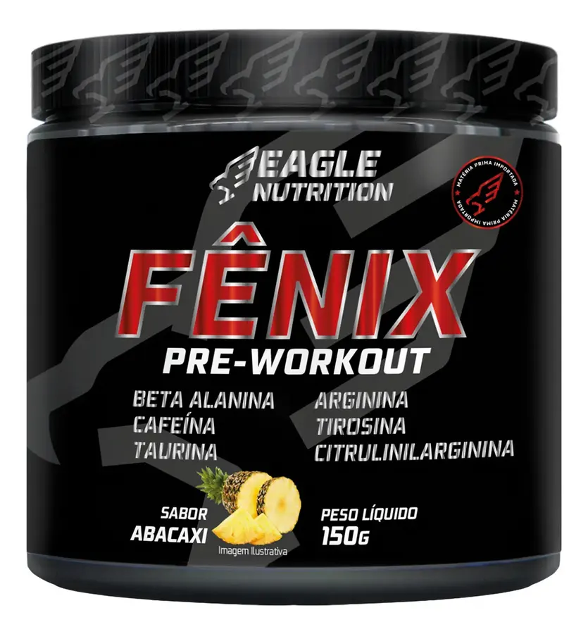 Embalagem de Pre Treino Fenix Sem Gluten
