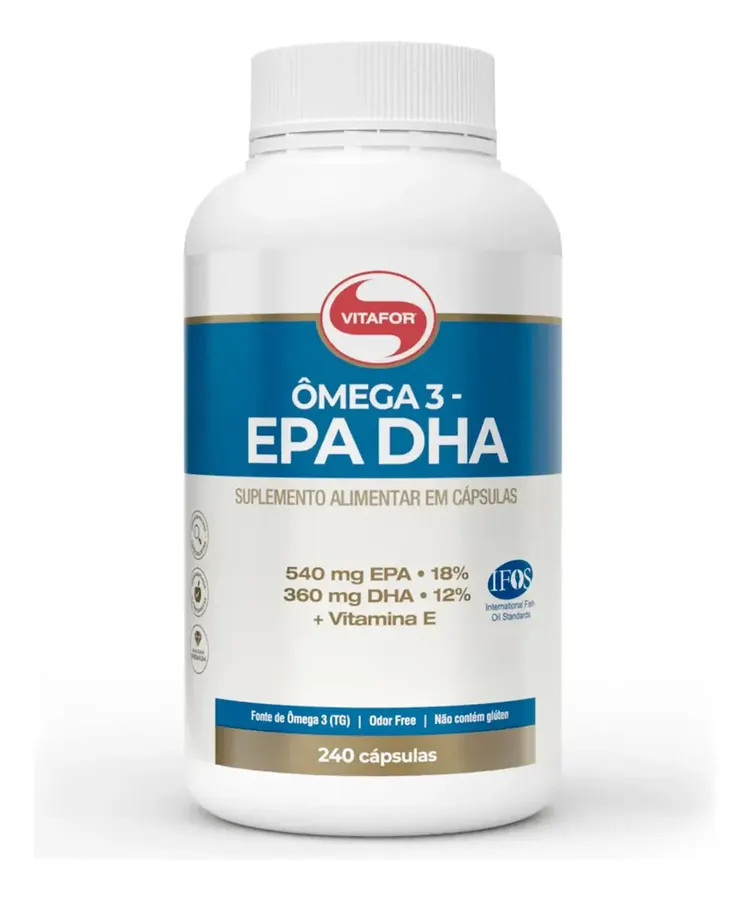 Embalagem de Epa Dha Ômega Vitafor Cápsulas