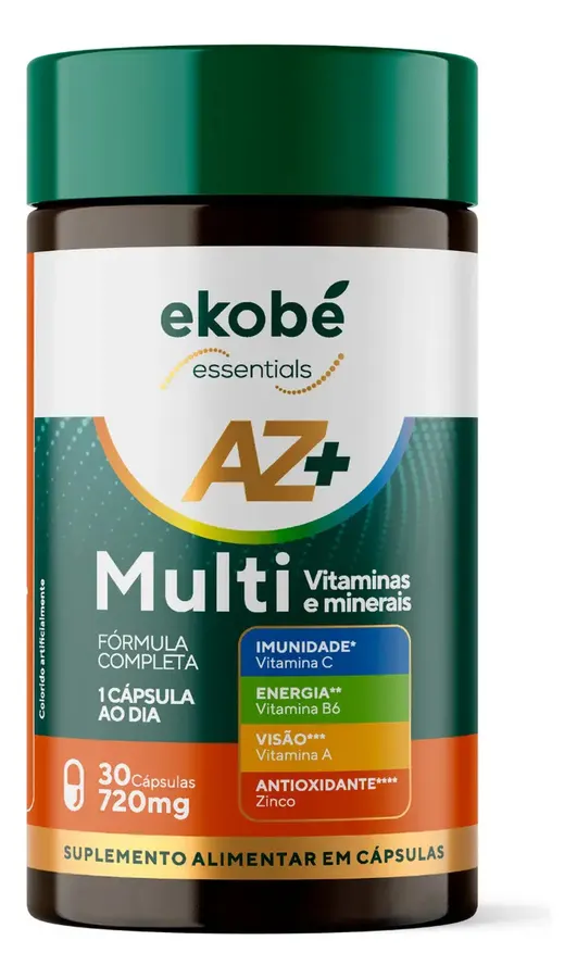 Embalagem de Az+ Multi Multivitamínico