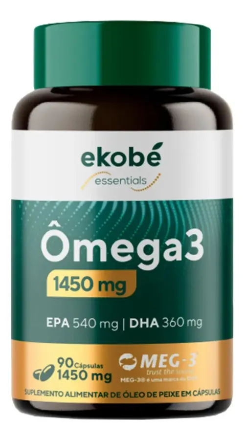 Embalagem de Ômega Cápsulas