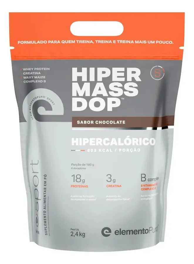 Embalagem de Hipercalórico Proteína Creatina B
