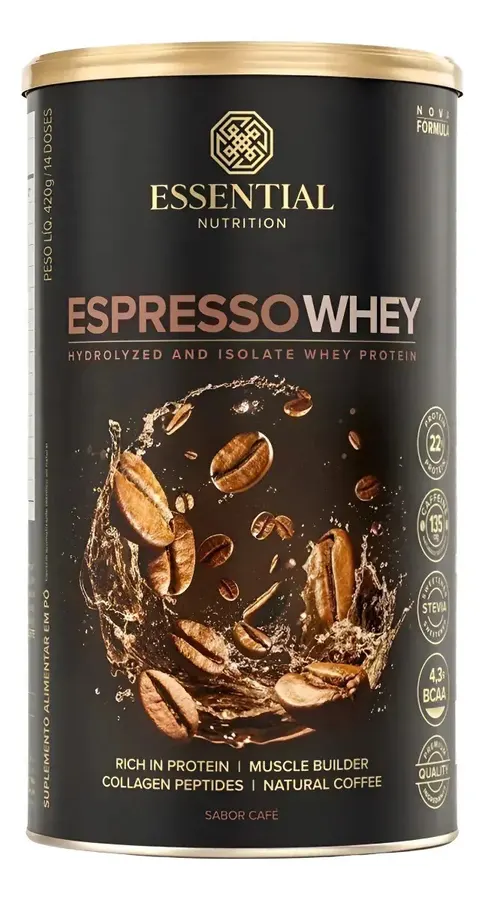 Embalagem de Espresso Whey Protein Isolado