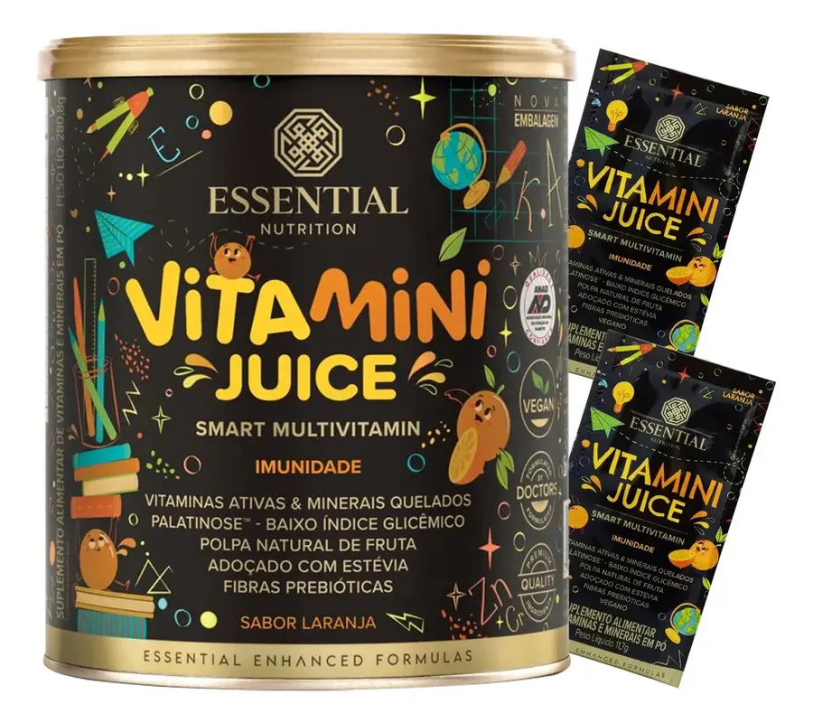 Embalagem de Multivitamínico Vitamini Juice
