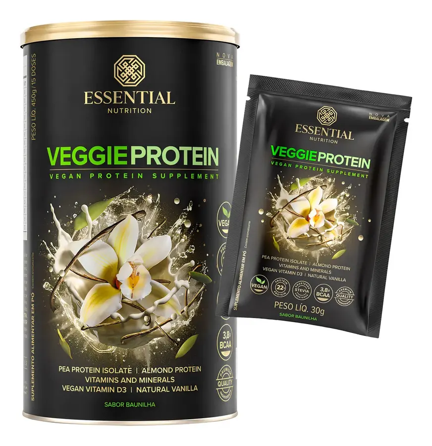 Embalagem de Proteína Vegetal Massa Muscular
