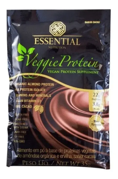 Embalagem de Veggie Protein Cacao Sachê
