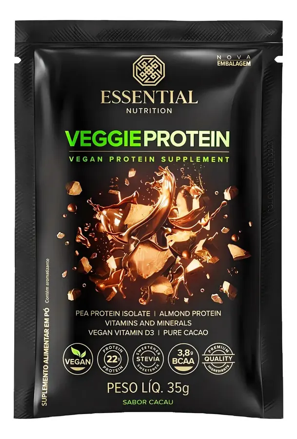 Embalagem de Veggie Protein Cacao