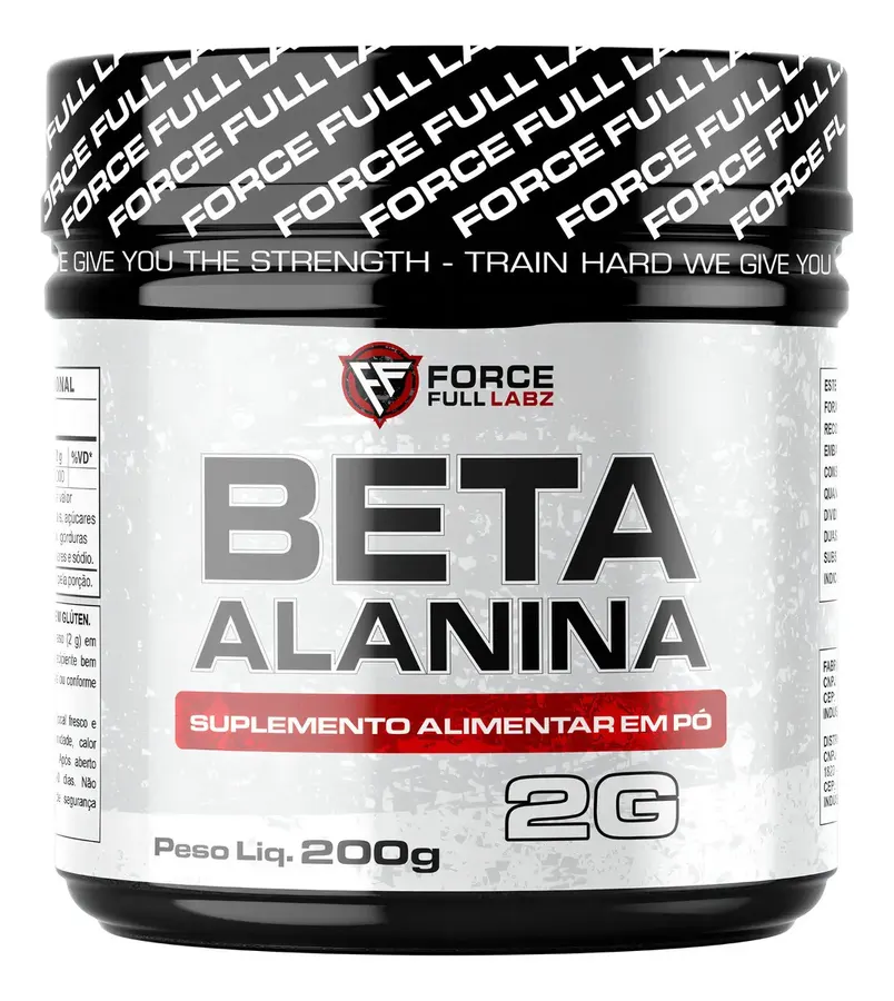 Embalagem de Beta Alanina 100% Pura Pre Treino