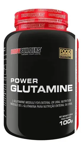 Embalagem de Glutamina Esportiva Muscular