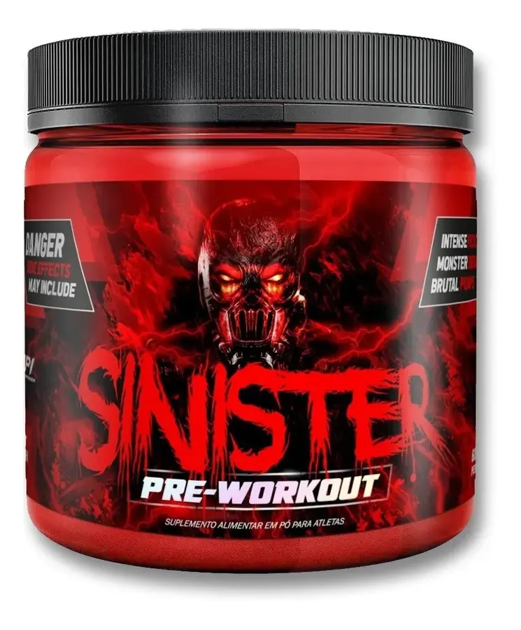 Embalagem de Pre Treino Sinister Ponche Frutas