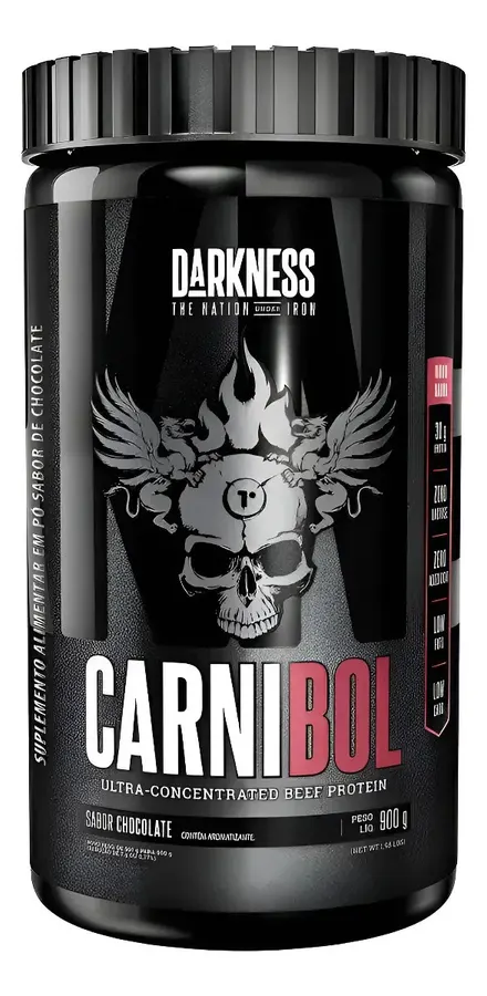 Embalagem de Carnibol Isolado Hidrolisado Darkness