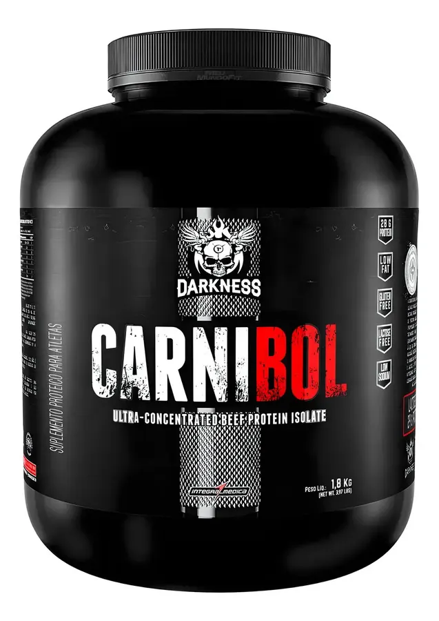 Embalagem de Carnibol Proteina Isolado Darkness
