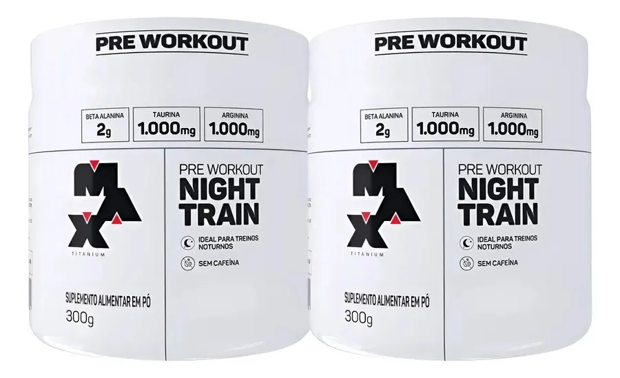 Embalagem de 2x Night Train Pré Treino Citrus